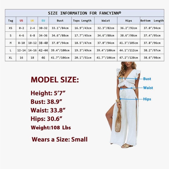 Amazon white two piece set - Picture 4 of 10